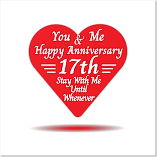Happy 17th Anniversary, You & Me Posters and Art